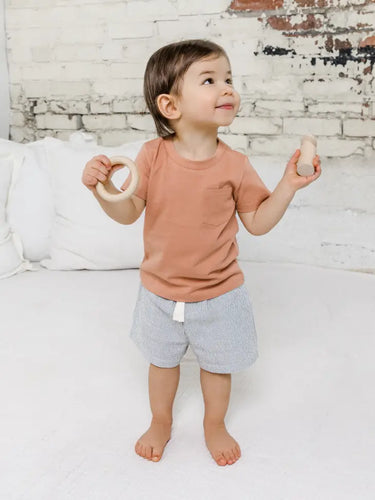 Colored Organics Everest Pocket Tee, Salmon
